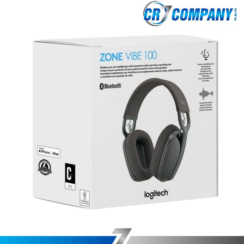 AUDIFONO CON MICROF LOGITECH ZONE VIBE 100 BLUETOOTH BLACK-1