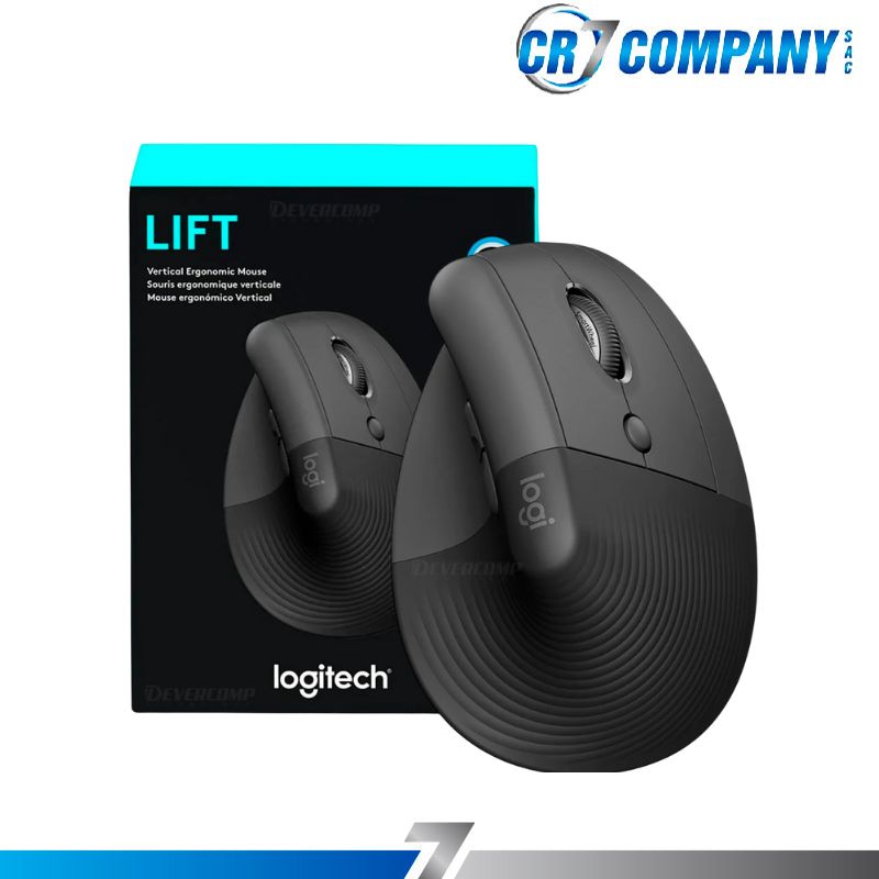 MOUSE LOGITECH LIFT VERTICAL WIRELESS BLUETOOTH BLACK 910-006466-1