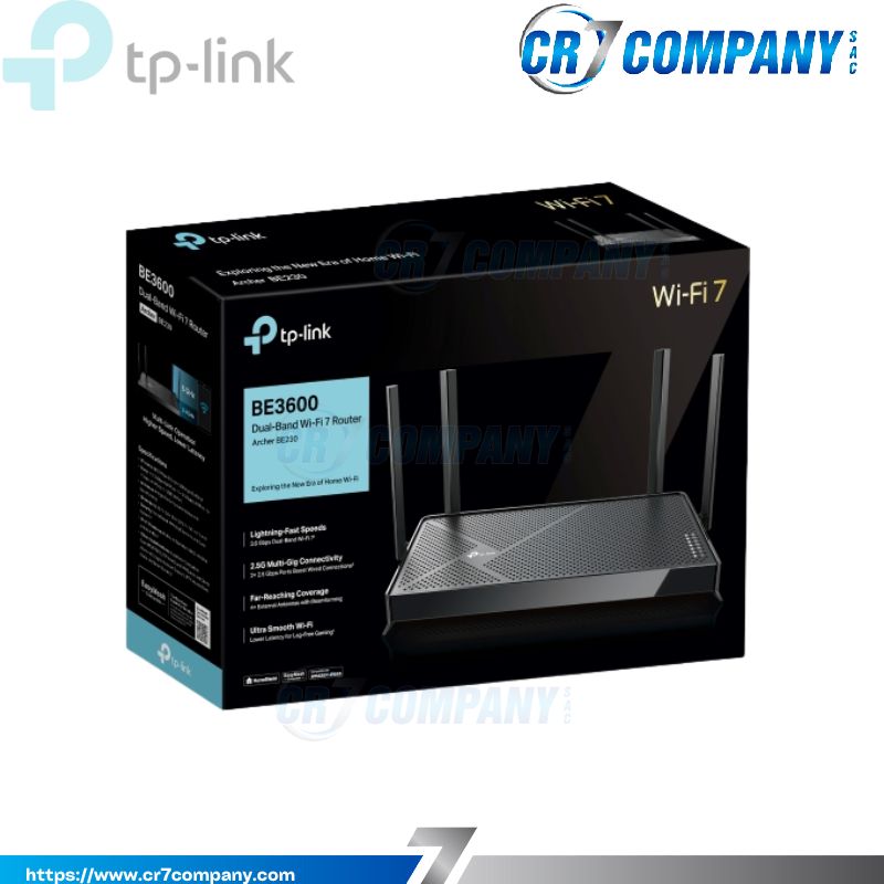 ROUTER TP-LINK ARCHER BE230 BE3600 2.5GBPS WIFI7-1