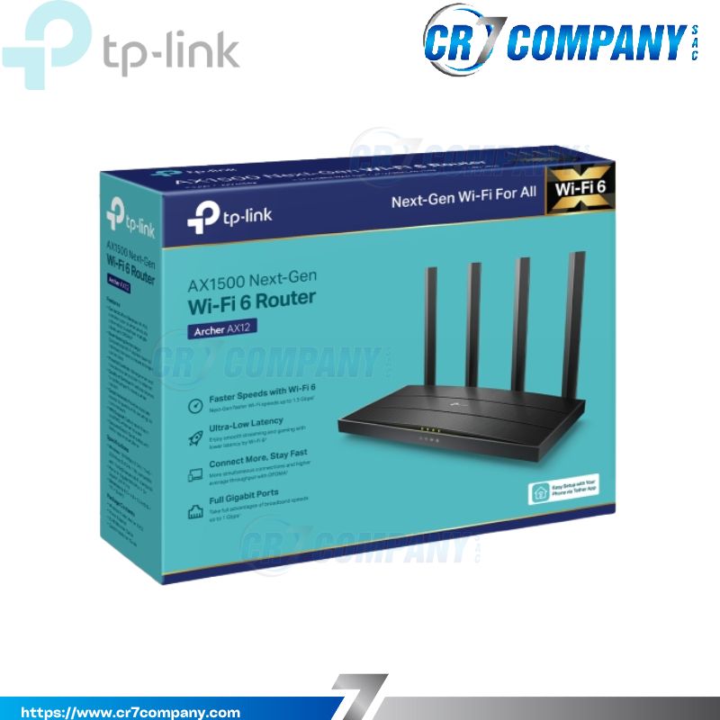 ROUTER TP-LINK AX12 AX1500 4PTS GIGABIT WIFI6-1