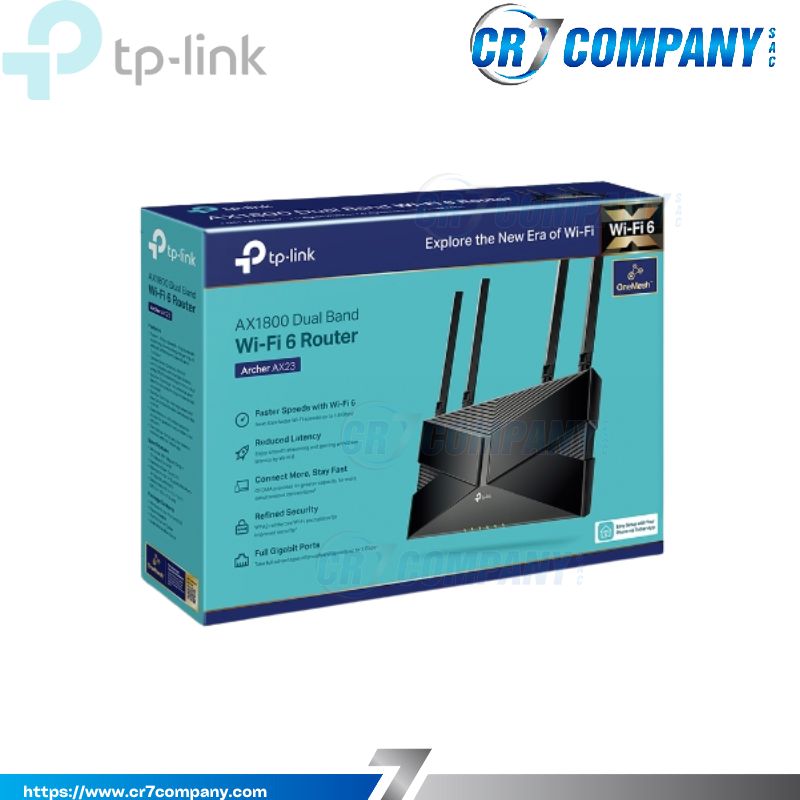 ROUTER TP-LINK AX23 AX1800 5PTS GIGABIT WIFI6-1