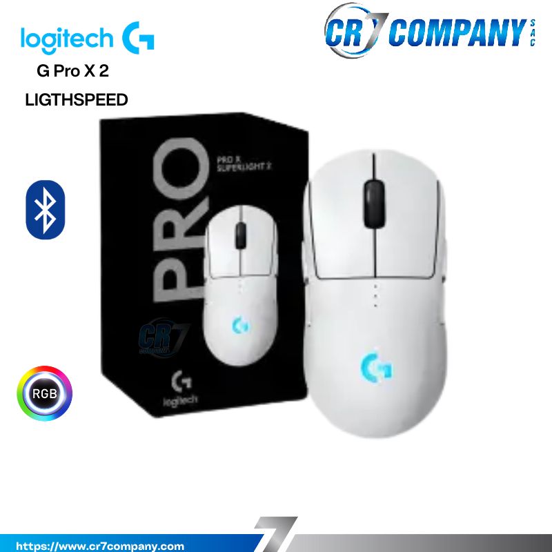 MOUSE LOGITECH G PRO 2 LIGTHSPEED WIRELESS HERO 2 44K LIGHTFORCE-LIGHTSYNC RGB WHITE (910-007290)-1